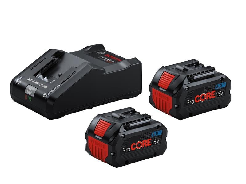 BSH PROCORE18V 8.0AH BATTERIES & CHARGER