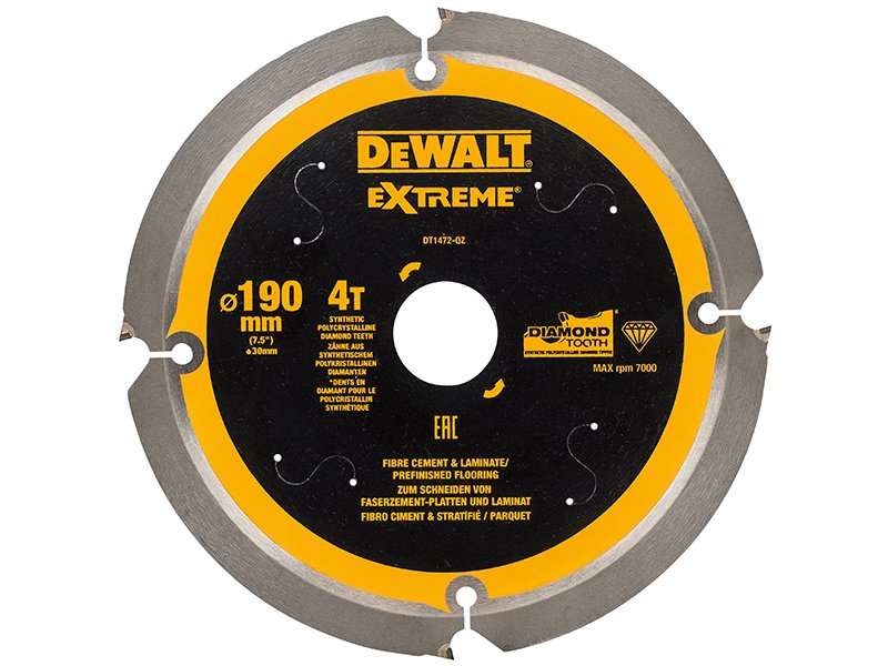 DEW EXTREME PCD FIBRE CEMENT SAW BLADE 1