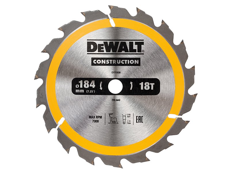 DEW PORTABLE CONSTRUCTION CIRCULAR SAW B