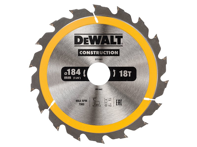 DEW PORTABLE CONSTRUCTION CIRCULAR SAW B
