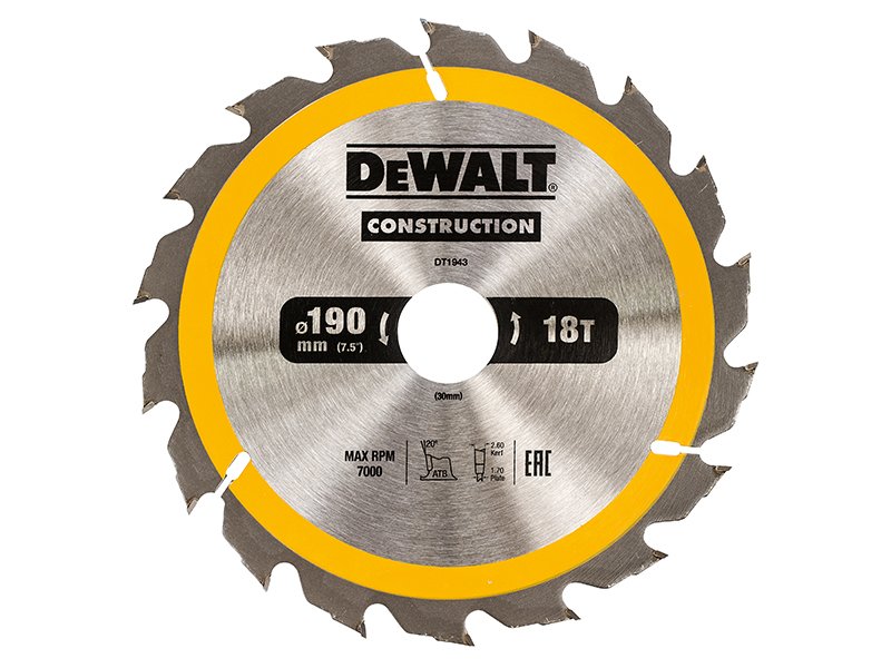 DEW PORTABLE CONSTRUCTION CIRCULAR SAW B