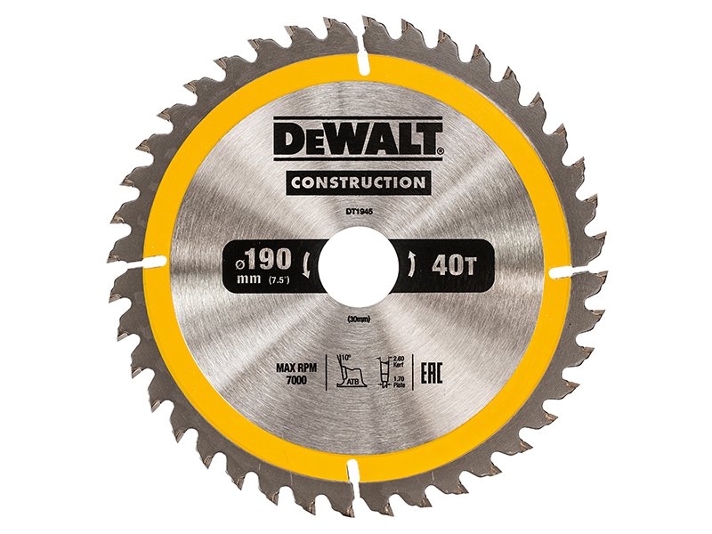 DEW PORTABLE CONSTRUCTION CIRCULAR SAW B
