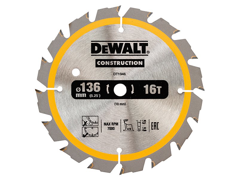 DEW CORDLESS CONSTRUCTION TRIM SAW BLADE