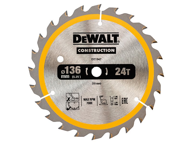 DEW CORDLESS CONSTRUCTION TRIM SAW BLADE