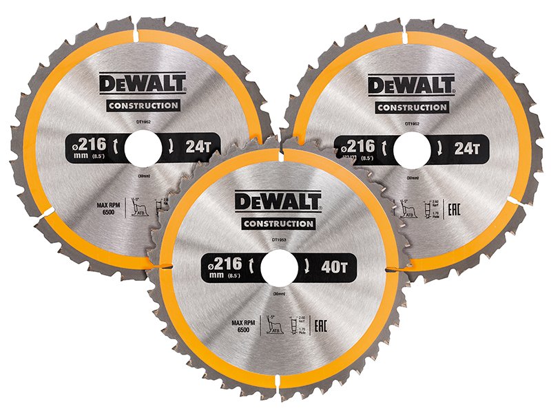 DEW DT1962 CONSTRUCTION CIRCULAR SAW BLA