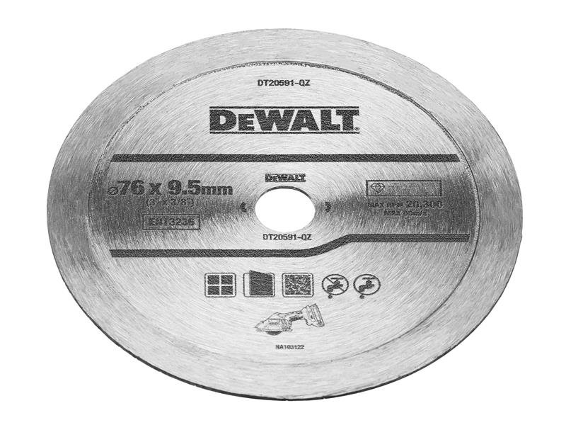 DEW DT20591 DIAMOND TILE BLADE 76MM