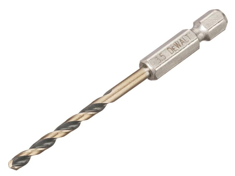 DEW BLACK&GOLD HEX HSS-G DRILL BIT 3.5MM