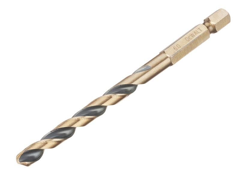 DEW BLACK&GOLD HEX HSS-G DRILL BIT 6.0MM
