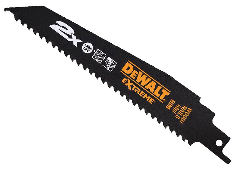 DEW 2X LIFE WOOD & NAIL RECIPROCATING BL