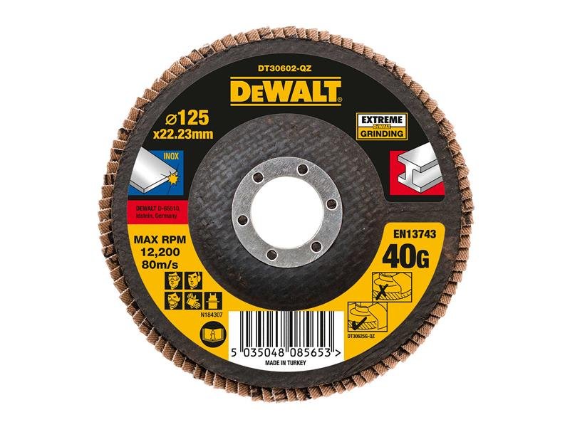 DEW DT30602 EXTREME METAL FLAP DISC 125