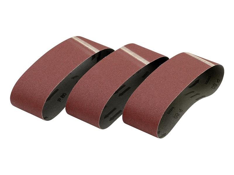 DEW SANDING BELT 533 X 75MM 80G PACK OF
