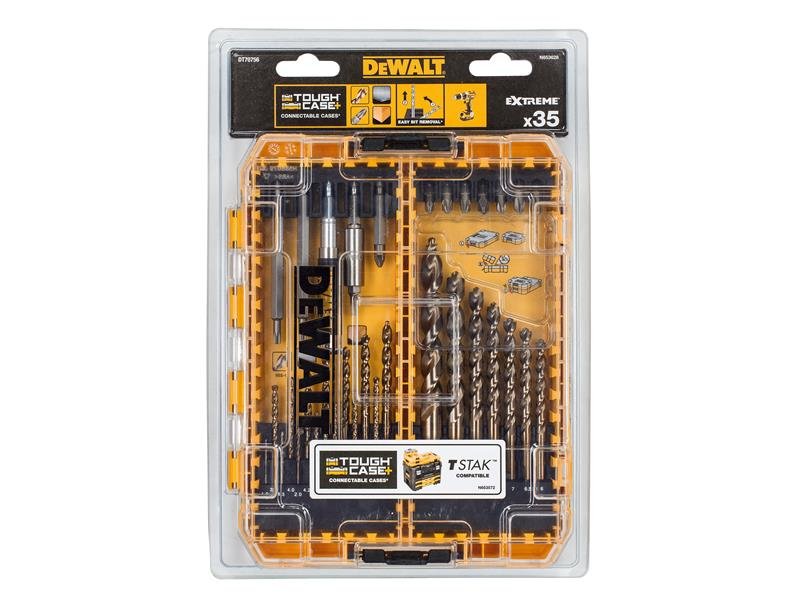 DEW DT70756 MIXED DRILL & BIT SET, 35 PI