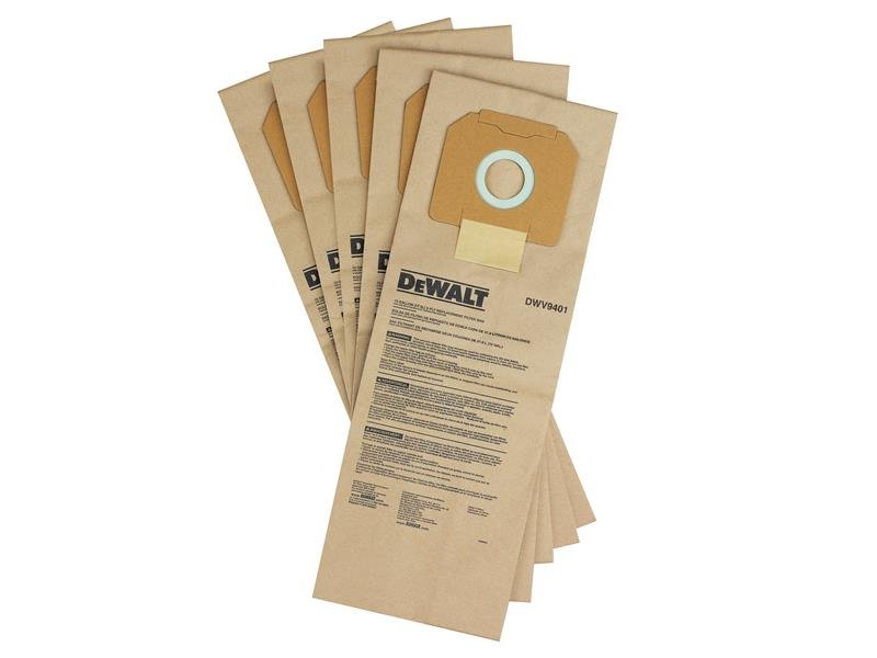 DEW DWV9401 PAPER DUST BAG (PACK 5)