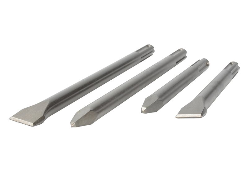 DEW SDS MAX CHISEL SET, 4 PIECE