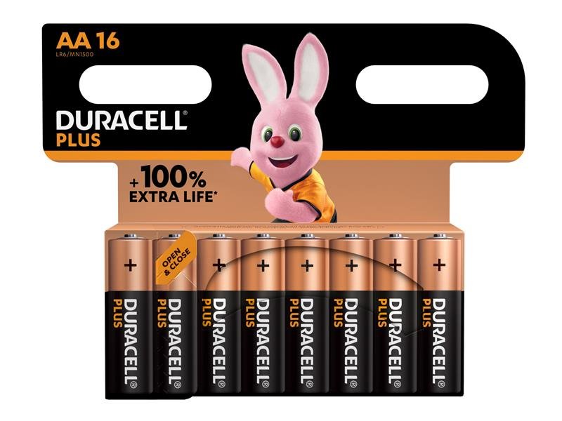 DUR AA CELL +100% PLUS POWER BATTERIES (