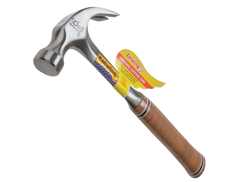 EST E16C CURVED CLAW HAMMER - LEATHER GR