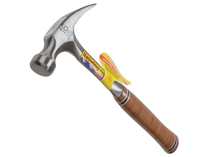 EST E16S STRAIGHT CLAW HAMMER - LEATHER