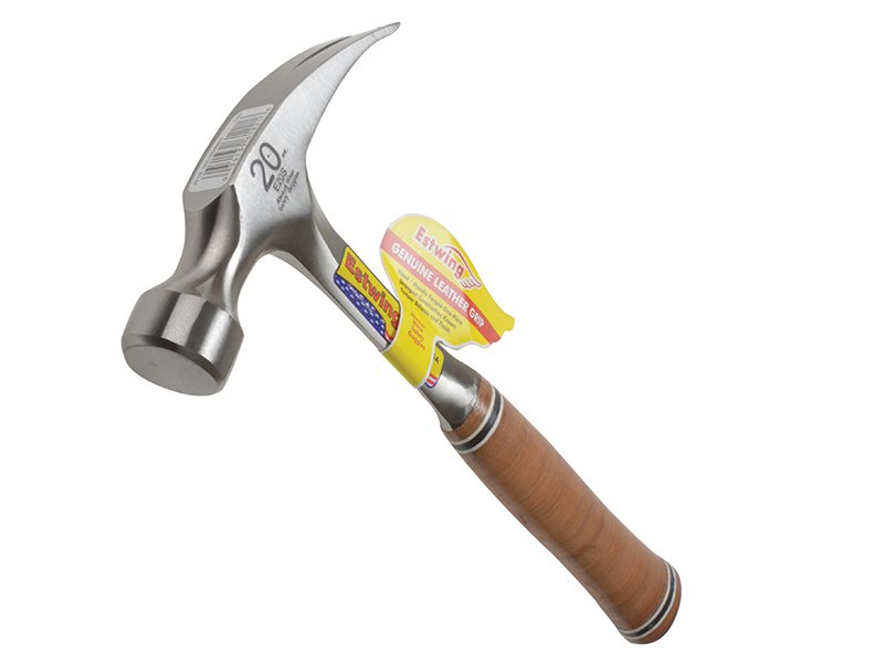 EST E20S STRAIGHT CLAW HAMMER - LEATHER