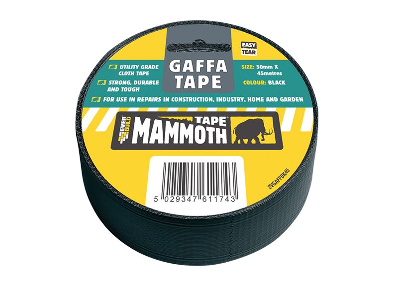 EVB GAFFA TAPE 50MM X 45M BLACK