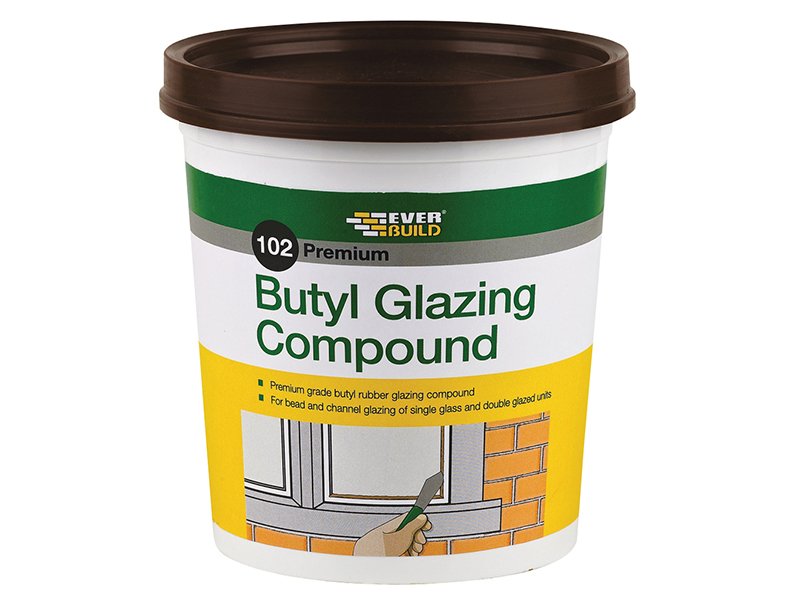 EVB 102 BUTYL GLAZING COMPOUND BROWN 2KG