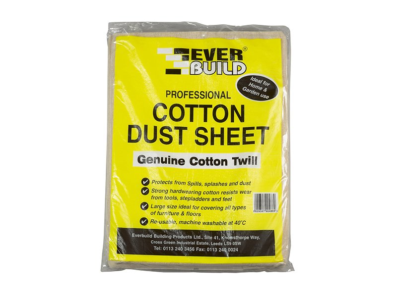 EVB COTTON DUST SHEET 3.6 X 2.7M