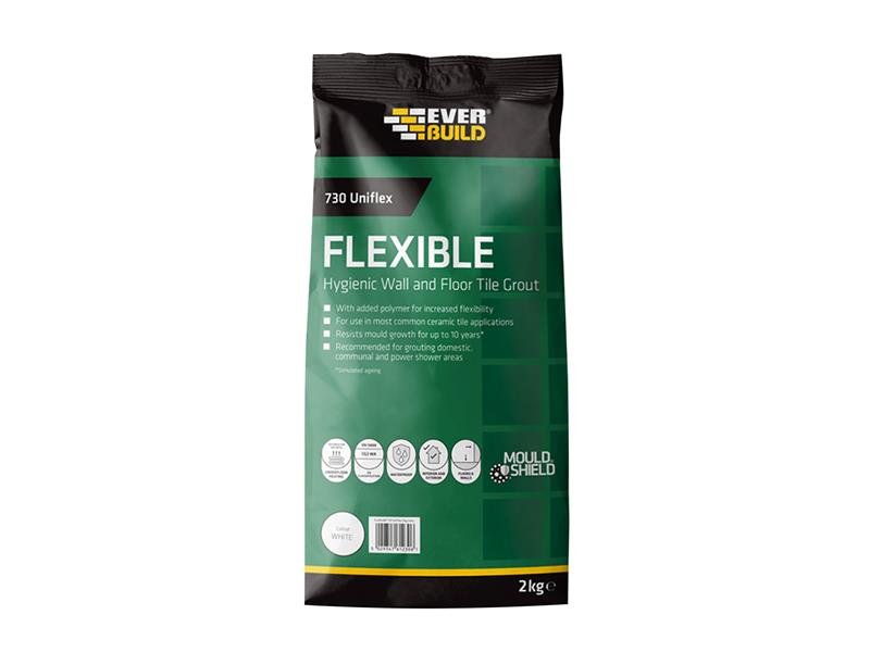 EVB 730 UNIFLEX HYGIENIC TILE GROUT WHIT