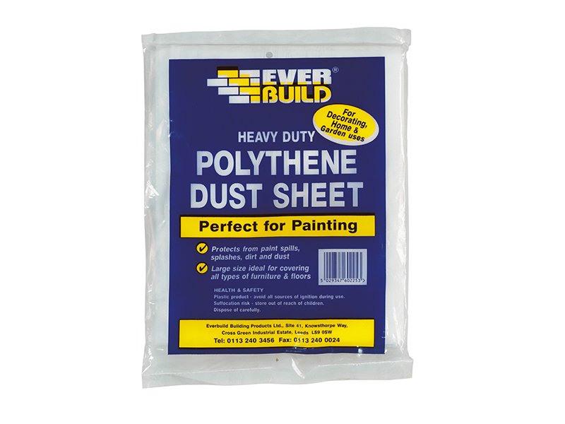EVB POLYTHENE DUST SHEET 3.6 X 2.7M