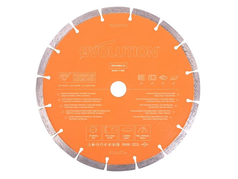 EVL PREMIUM DIAMOND DISC CUTTER BLADE 23