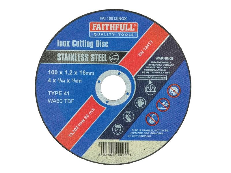 FAI INOX CUTTING DISC 100 X 1.2 X 16MM