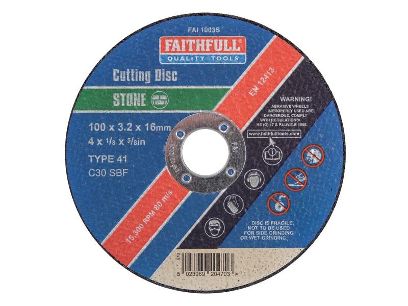 FAI STONE CUT OFF DISC 100 X 3.2 X 16MM