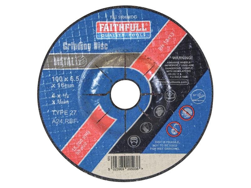 FAI DEPRESSED CENTRE METAL GRINDING DISC