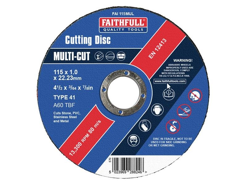 FAI MULTI-PURPOSE CUTTING DISC 115 X 1.0
