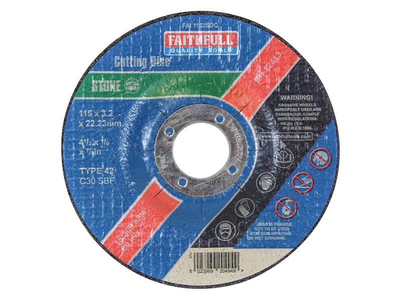 FAI DEPRESSED CENTRE STONE CUTTING DISC