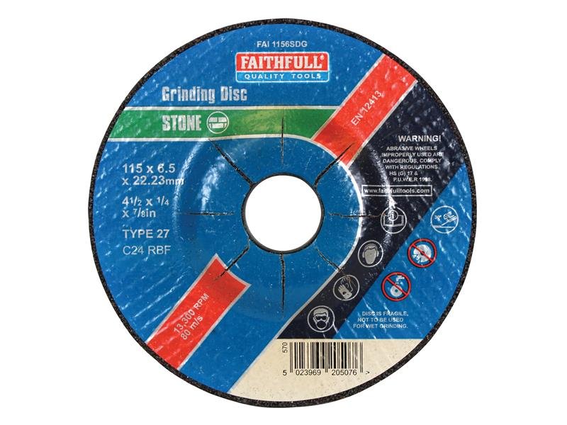 FAI DEPRESSED CENTRE STONE GRINDING DISC