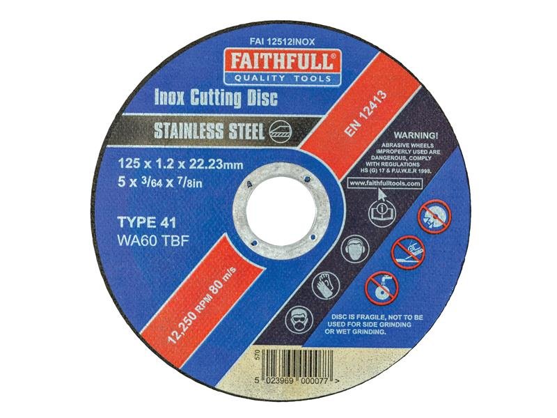 FAI INOX CUTTING DISC 125 X 1.2 X 22.23M