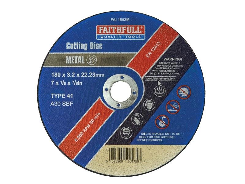 FAI METAL CUT OFF DISC 180 X 3.2 X 22.23