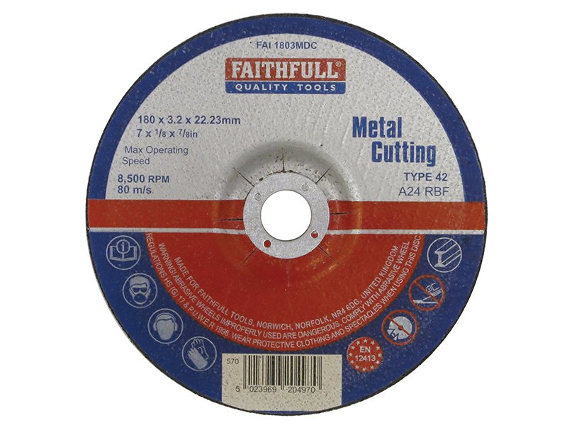 FAI DEPRESSED CENTRE METAL CUTTING DISC