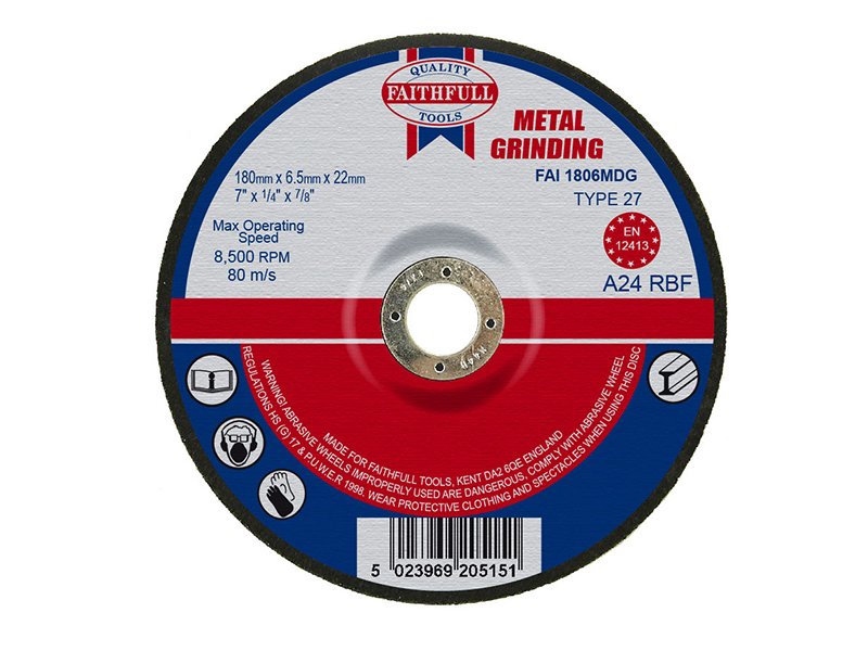 FAI DEPRESSED CENTRE METAL GRINDING DISC