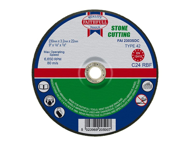 FAI DEPRESSED CENTRE STONE CUTTING DISC