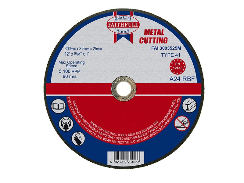 FAI METAL CUT OFF DISC 300 X 3.5 X 25.4M