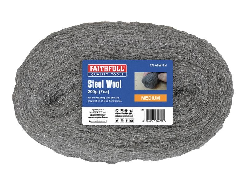 FAI STEEL WOOL MEDIUM 200G