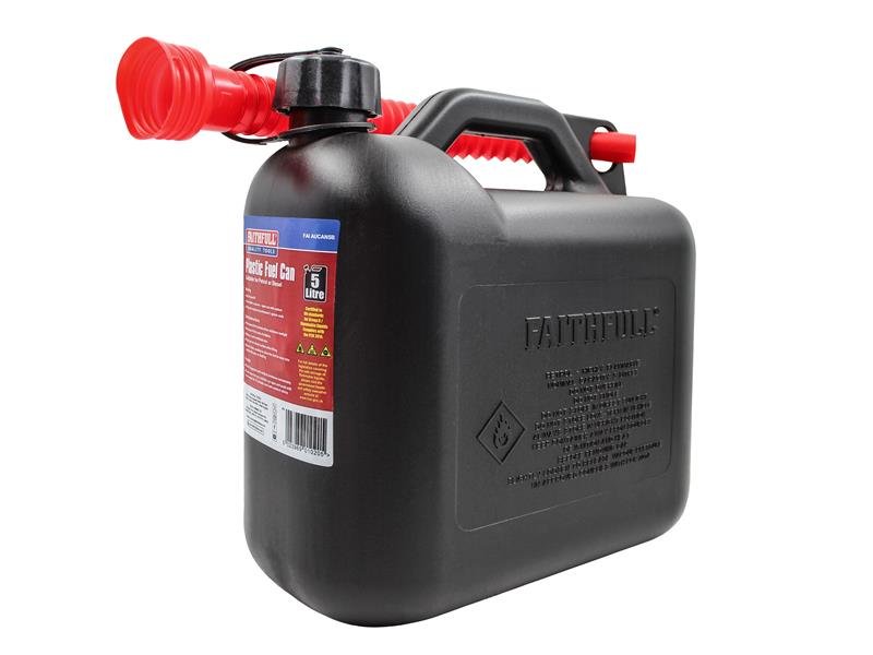FAI PLASTIC FUELXA0CANXA0BLACK 5 LITRE