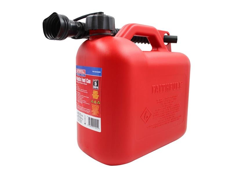 FAI PLASTIC FUELXA0CANXA0RED 5 LITRE