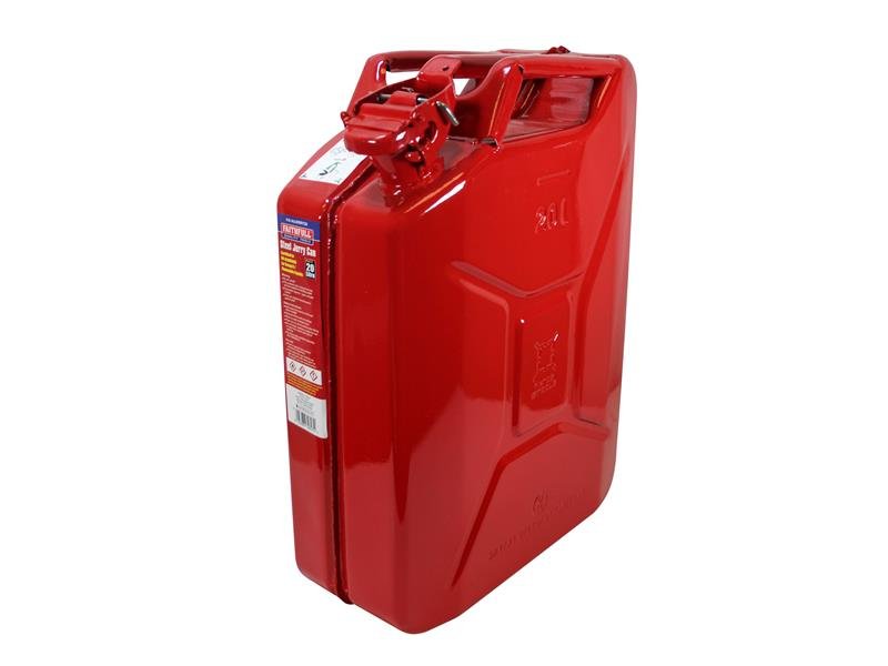 FAI RED STEEL JERRY CAN 20 LITRE