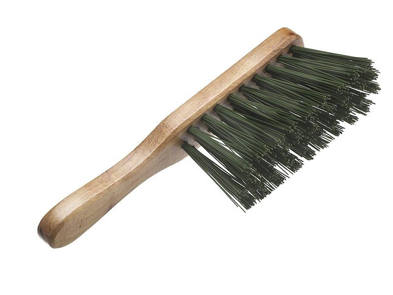 FAI STIFF GREEN PVC HAND BRUSH 275MM (11