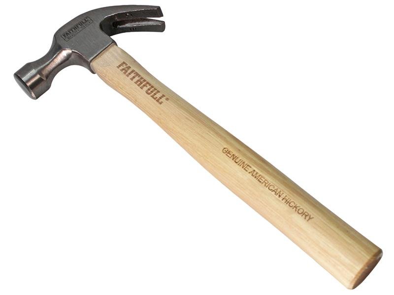 FAI CLAW HAMMER HICKORY SHAFT 567G (20OZ