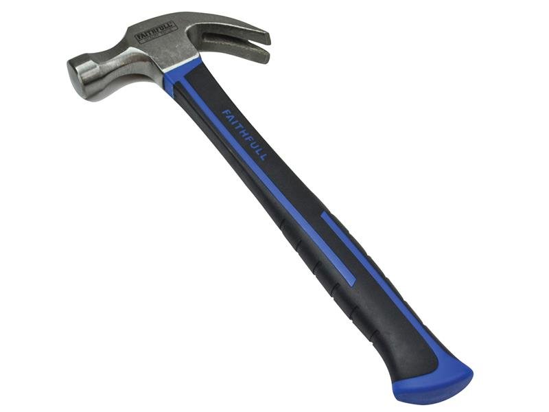 FAI CLAW HAMMER FIBREGLASS HANDLE 567G (