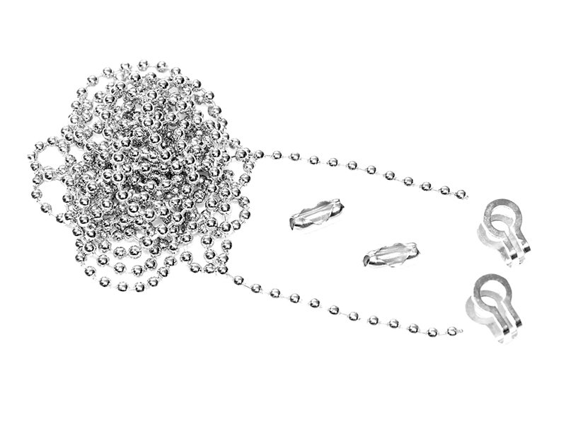 FAI BRASS BALL CHAIN KIT NICKEL PLATED 1