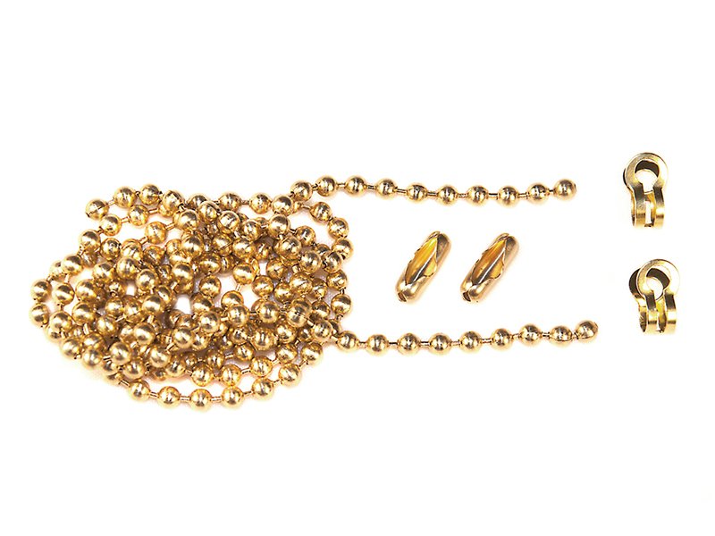 FAI BRASS BALL CHAIN KIT POLISHED BRASS