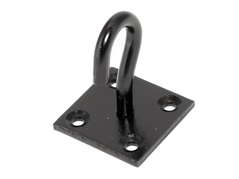 FAI HOOK ON PLATE - BLACK JAPANNED